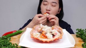 알 먹을려고 산게 아닌데!!! 알배기 킹크랩 리얼사운드 먹방 Steamed King Crab ASMR MUKBANG EATING SOUNDS | NAJIN