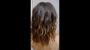 Укладка серф локоны на длину волос по плечи