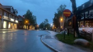 Sweden Walks: Midnight walk in Åre, northern Sweden, where the night does not get dark.