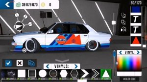 Как сделать топ винил на BMW M5 E28 в car parking multiplayer