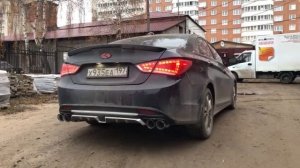 Hyundai Sonata YF выхлоп 2