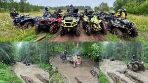 Пермь на Квадроциклах ATV Поездка жесть AODES BRP YAMAHA RM CF #ЗапрудКлуб