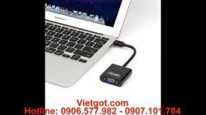 Cáp kết nối macbook với tivi máy chiếu, Mini displayport to Vga Unitek tại Hà Nội