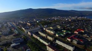 Магадан. Центр города. С квадрокоптера