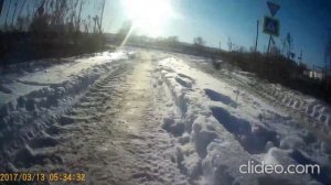 Зимой на самокате. самокат с мотором от триммера. самокат своими руками. DIY.