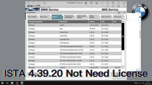 BMW ISTA 4.39.20 with Full data,NOT need License