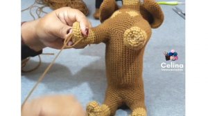 Perrito SALCHICHA AMIGURUMI/ Tutorial parte 9 paso a paso - Celina innovaciones crochet