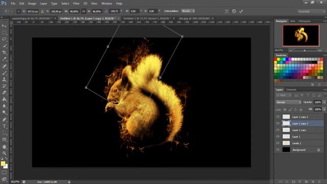 Sqirrel in Fire | Speed Photo Manipulation (Photoshop Extended) смотреть онлайн