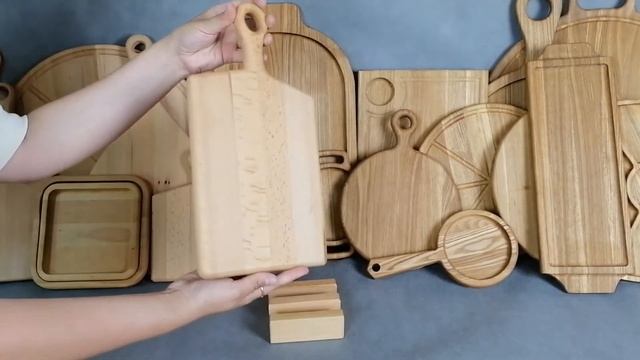 Видеообзор большой разделочной доски из бука Wood&Stone смотреть онлайн