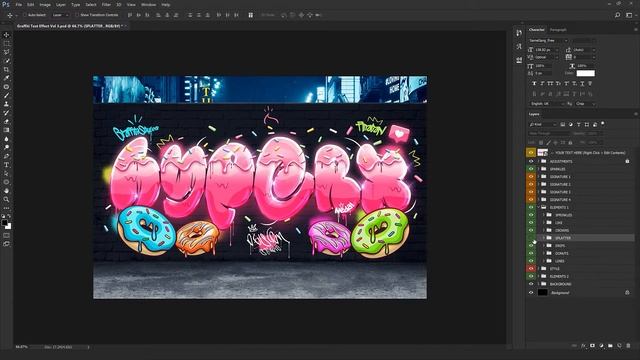 Graffiti Photoshop Text Effect смотреть онлайн