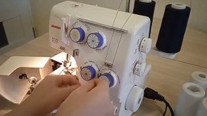 Заправка оверлока Janome harmony 9002D