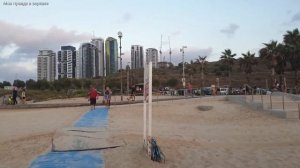 Бат-Ям море пляж набережная, отдых в Израиле.