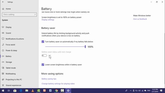 How to Enable Disable Battery Saver Mode in Windows 10 Laptop смотреть онлайн