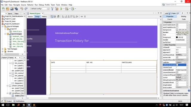Java Netbeans Swing UI Design