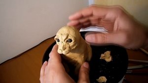 Как слепить собаку из пластилина,1часть. Plasticine dog 1. part