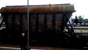 Станция Галич. Северная железная дорога. Россия из окна поезда.