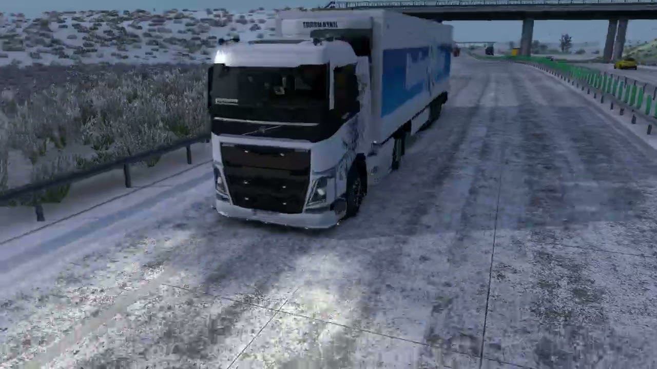 [ETS 2] Volvo FH 16 Winter Trucking With Hand смотреть онлайн