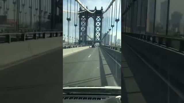New York Manhattan Bridge USA Мост на Манхэттэн точно не помню какой из них