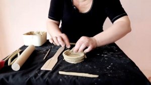ПОСУДА ИЗ ГЛИНЫ DIY - Урок 1: Миска из жгутов|Туториал для новичков