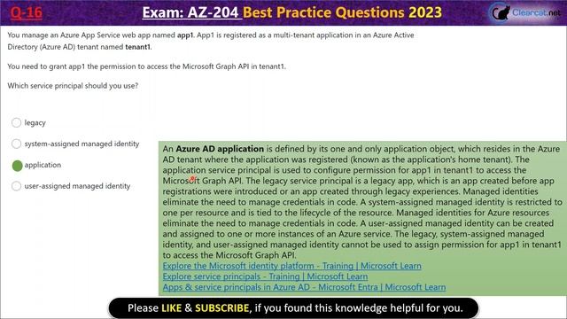 AZ-204 Exam Questions And Answers 2023 |30 New AZ204 Best Practice Questions | Azure Certifications