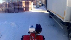 Мотоблок Брайт ! Обкатка на волокушах !)