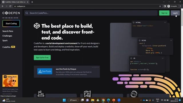 CodePen Environment | HTML, CSS, JavaScript Course for Beginners and Students | Tutorial Part 1