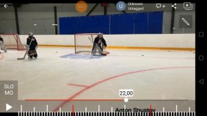 Работа с программой "Подготовка хоккейного вратаря" видео №1