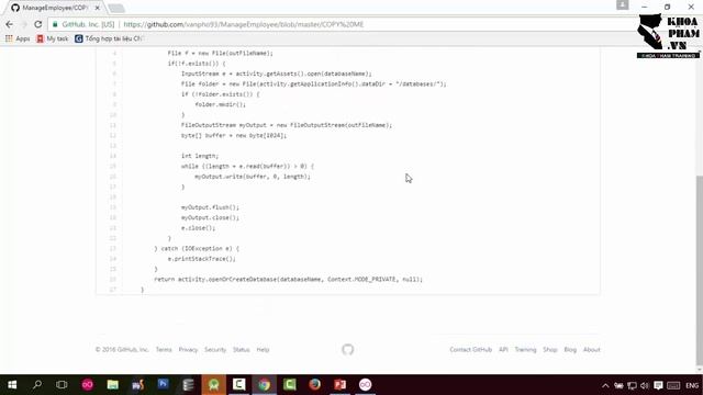 Lập trình Android -  Ứng dụng quản lý nhân viên Bài 1:  Tạo CSDL và copy vào project