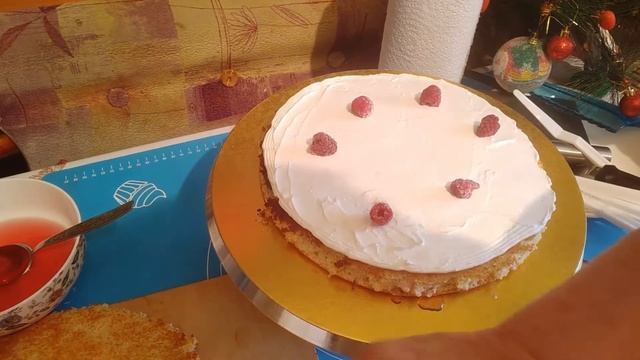 ТОРТ/МОЛОЧНАЯ ДЕВОЧКА С МАЛИНОЙ/CAKE WITH RASPBERRY/覆盆子蛋糕Fù pén zǐ dàngāo/ @ СЛАДКОЕ НАСТРОЕНИЕ