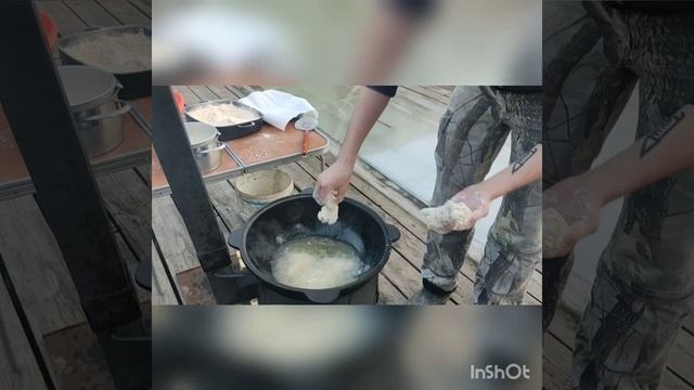 крылышки кфс в казане на костре