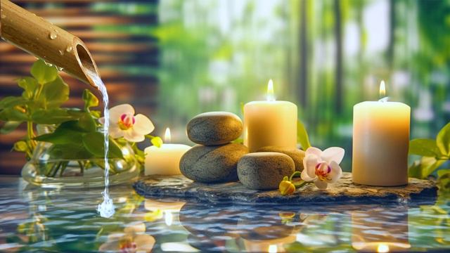Música Curativa y Fuente De Agua De Bambú: Relajarse, Regenerar Energía, Restaurar La Salud