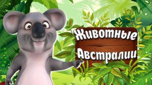 ЖИВОТНЫЕ АВСТРАЛИИ + Карточки Домана + Развивающие Познавательные видео Детям