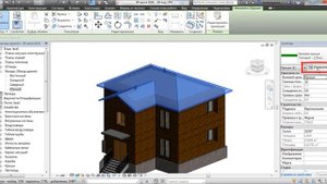 Формирование крыши по контуру стен (самый простой коттедж): Revit #11