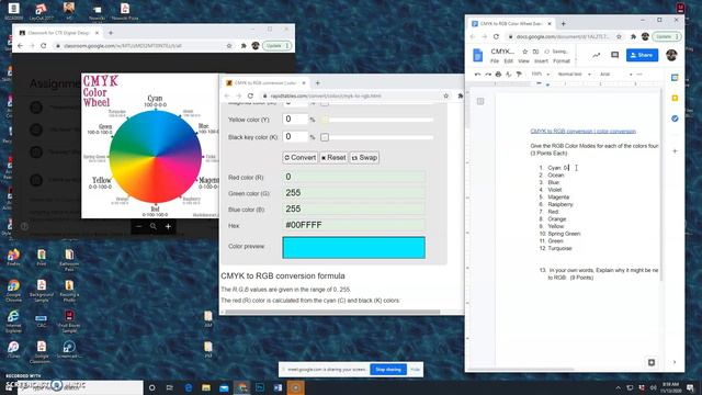 CMYK to RGB Color Wheel смотреть онлайн