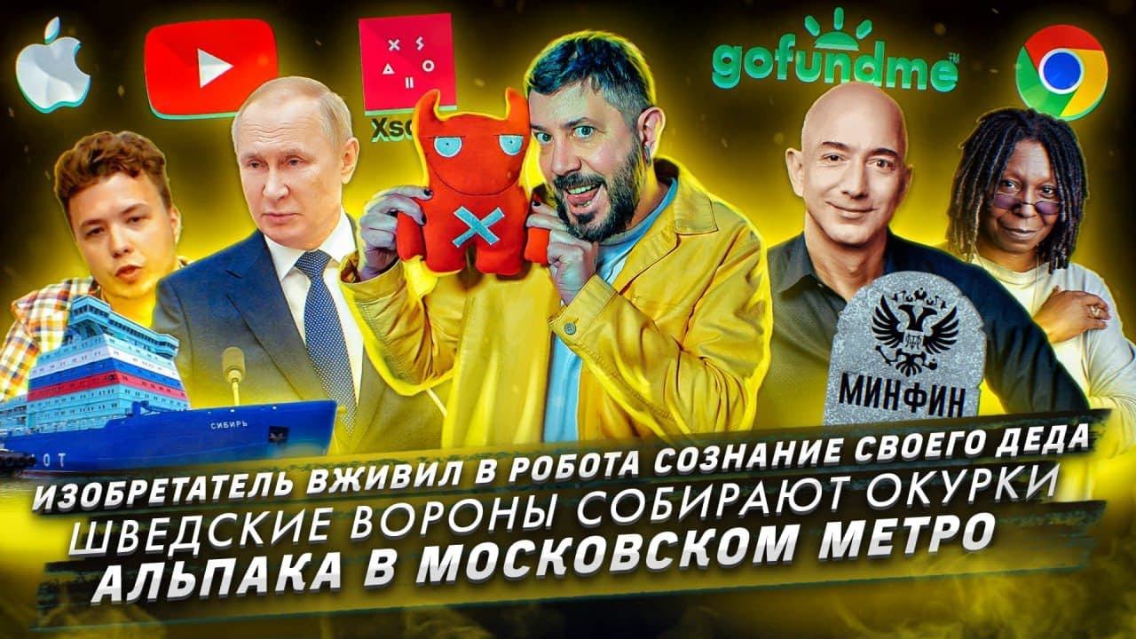 Изобретатель вживил в робота сознание / Шведские вороны собирают окурки / Альпака в московском метро