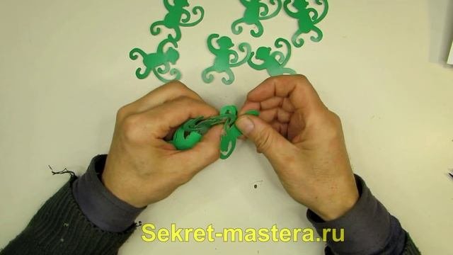 Как Сделать Гирлянду Обезьянки из Бумаги Своими Руками / Поделки на Новый Год Sekretmastera