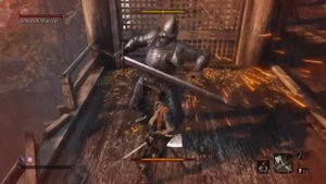 Sekiro Armored Warrior fight Секиро Рыцарь в доспехах Бой ps4 pro