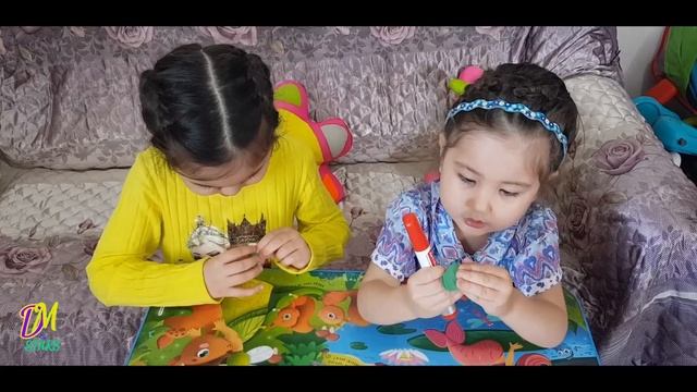 Дильназ и Медина. Гусеница