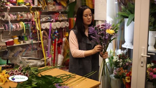 Какими фирмами пользуемся. Как поставить герберу на проволоку. Серия 3 смотреть онлайн