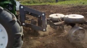 Самодельный двухкорпусный плуг