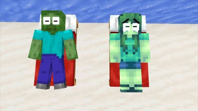 Monster School : Enderman Baby Life - Minecraft Animation смотреть онлайн