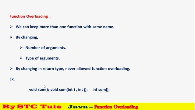 Function Overloading in Java (हिंदी में) смотреть онлайн
