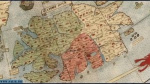 ✅ Настоящая карта земли с континентами, за которыми край и океан.