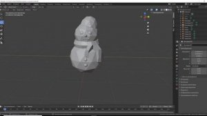 Снеговик в Blender 3d