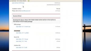 How to install EPSON TX series scanner / printer driver in Linux
