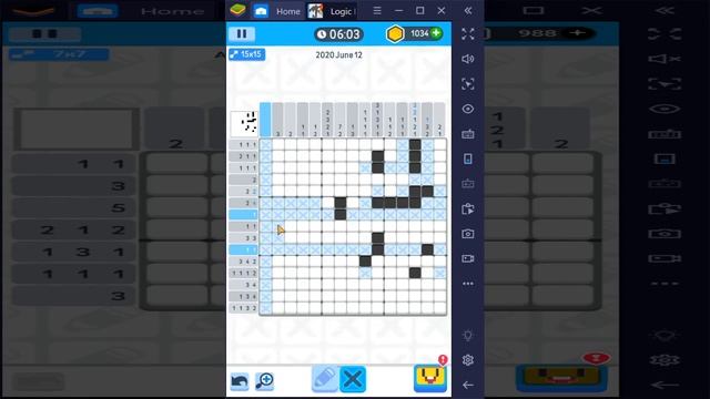 Small numbers in picross puzzles?! A tip for getting clues! Logic Pic Daily Level June 12 2020 смотреть онлайн