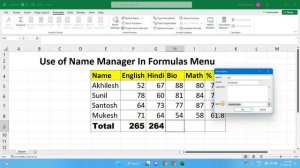 How to Use Name manager in Excel? || Excel पर Name Manager का उपयोग करना