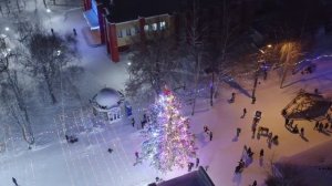 Новогодняя Ёлка в поселке Медведево ??? Марий Эл ( Йошкар-Ола )