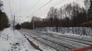 Паровозы П36-0110 и Л-2057