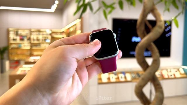 Ремешок Band Silicone для Apple Watch 42/44 mm, силиконовый(Фиолетовый) смотреть онлайн